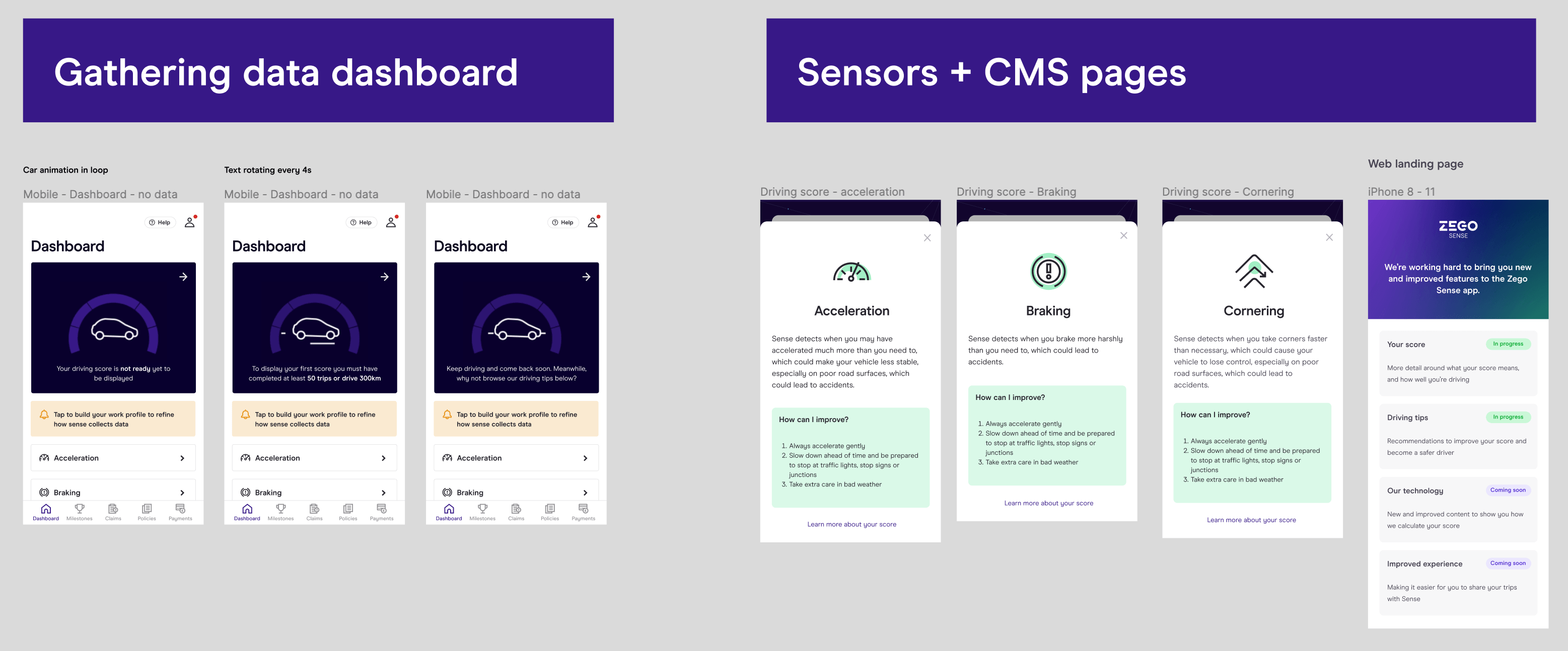 Zego Sense app project imagery